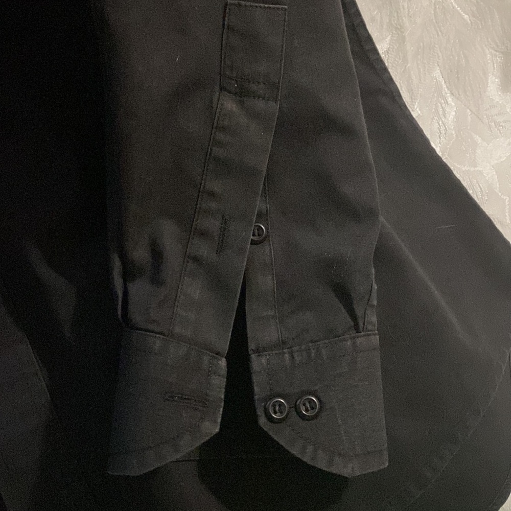 GUC Men’s mds Black Button Down Shirt Size 17 32/34 - Picture 6 of 7